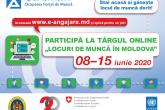 T&acirc;rgul on-line al locurilor de muncă, ediția a XVIII-a &bdquo;Locuri de muncă &icirc;n Moldova&rdquo;