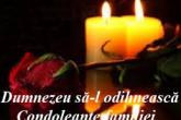 Sincere condoleanțe familiei LEȘAN din satul Coșnița