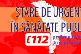 Starea de urgență &icirc;n sănătate publică prelungită p&acirc;nă la 30 septembrie inclusiv