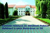 Comisia raională de Sănătate Publică Dubăsari a emis Hotăr&acirc;rea nr.30