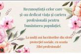 Mesaj de felicitare cu prilejul Zilei lucrătorului din sfera protecției sociale a populației