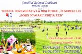 Invităm amatorii de fotbal la un meci spectaculos la Turneul comemorativ la mini-fotbal, &icirc;n numele lui &bdquo;Boris Dovgani&rdquo;, ediţia XXIV