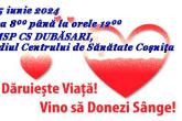 Dăruiește speranță- vino și participă la Ziua de donare voluntară de s&acirc;nge