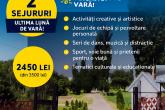 Tabăra de Odihnă pentru Copii și Tineret din s. Coșnița anunță ultimele locuri disponibile pentru luna august, cu o reducere substanțială de 30%!
