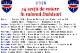 Cetățenii din raionul Dubăsari &icirc;și vor putea exercita votul &icirc;n 14 secții