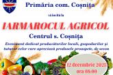 Consiliul Raional Dubăsari și Primăria comunei Coșnița invită cetățenii la Iarmarocul Agricol din 12 decembrie 2025