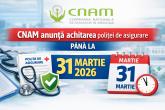 Termen-limită pentru achitarea primei de asigurare obligatorie de asistență medicală &icirc;n sumă fixă &ndash; 31 martie 2026