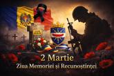 Mesajul Președintelui Raionului Dubăsari cu ocazia Zilei Memoriei și Recunoștinței