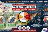 MESAJ IMPORTANT PRIVIND CONSUMUL DE ENERGIE ELECTRICĂ