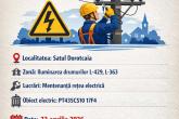 ANUNȚ privind &icirc;ntreruperi programate ale energiei electrice